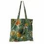 Tissus - Sac Shopping Fleur 21X12CM velours - WAX DESIGN - BARCELONA