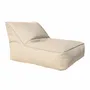 Fauteuils de jardin - Bain de soleil Pug extérieur déhoussable en tissu effet raphia - MX HOME