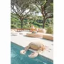 Outdoor space equipments - Outdoor floating crab pouf with removable cover in raffia effect fabric - MX HOME