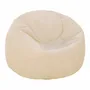 Fauteuils de jardin - Pouf XL extérieur en tissu effet raphia - MX HOME