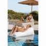 Transats - Bain de soleil extérieur flottant déhoussable blanc - MX HOME
