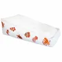 Transats - Bain de soleil extérieur flottant déhoussable broderie poisson orange - MX HOME