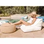 Lawn armchairs - Outdoor Pug sun lounger with white removable cover - MX HOME