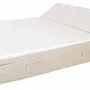 Outdoor space equipments - Outdoor 2-seater foam sun lounger bed in white with beige pattern - MX HOME