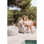 Fauteuils de jardin - Chauffeuse extérieur déhoussable modulable en tissu effet lin - MX HOME