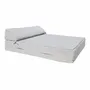 Outdoor space equipments - 2-seater outdoor foam sun lounger bed with linen effect - MX HOME