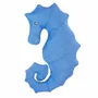 Outdoor decorative accessories - Navy blue seahorse outdoor cushion - MX HOME