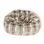 Lawn chairs - Beige brown faux fur pouf - MX HOME