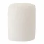 Lawn chairs - Cream white terry ottoman pouf - MX HOME