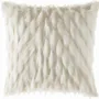 Accessoires de déco extérieure - Coussin en fausse fourrure blanche fluffy - MX HOME