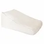 Lawn chairs - Cream white terry lounge pouf - MX HOME