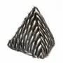 Outdoor decorative accessories - Pyramid cushion in black and white faux fur - MX HOME