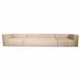 Lawn sofas   - Modular sofa - Removable cover 5/6 seats - Raffia - Outdoor - MX HOME