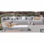 Lawn sofas   - Modular sofa - Removable cover 5/6 seats - Linen Exterior - MX HOME