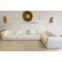 Canapés de jardin - Canapé d'angle modulable - Déhoussable 5/6 places- Coton lavé  - MX HOME