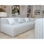 Lawn sofas   - Modular sofa - Removable 4/5 seater cover - Striped linen - MX HOME
