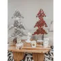 Autres décorations de Noël - Sapin de noël transparent avec boules de noêl rouge 70cm - MX HOME