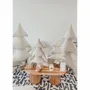 Other Christmas decorations - Luminous Christmas tree in white velvet with silver snowflakes 70cm - MX HOME