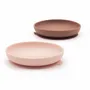 Children's mealtime - Suction Plate Set - Blush / Terracotta - EKOBO