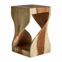 Autres tables  - Table basse en bois d´acacia marron  en 32x32x50 cm - VICAL