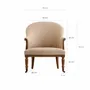Armchairs - Sand ash wood armchair 76x90x92 cm - VICAL