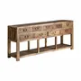 Consoles - Console en bois de pin recyclé marron 190x45x80 cm - VICAL