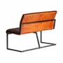 Other tables - Brown iron sofa 124x62x92 cm - VICAL