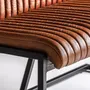 Other tables - Brown iron sofa 124x62x92 cm - VICAL