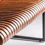 Other tables - Brown iron sofa 124x62x92 cm - VICAL
