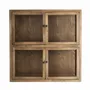 Armoires - Vitrine modulable en bois de pin recyclé marron 85x40x85 cm - VICAL