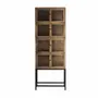 Armoires - Vitrine modulable en bois de pin recyclé marron 85x40x85 cm - VICAL