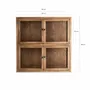 Armoires - Vitrine modulable en bois de pin recyclé marron 85x40x85 cm - VICAL