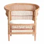 Armchairs - Brown rattan armchair 84x67x87 cm - VICAL