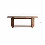 Consoles - Console en bois de pin recyclé marron 200x40x76 cm - VICAL