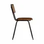 Chairs - Brown leather chair 47x51x79 cm - VICAL