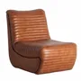 Fauteuils - Fauteuil en cuir marron 59x81x72 cm - VICAL