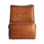 Fauteuils - Fauteuil en cuir marron 59x81x72 cm - VICAL
