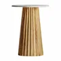 Other tables - White mango wood bar table 45x45x60 cm - VICAL