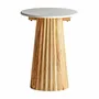 Other tables - White mango wood bar table 45x45x60 cm - VICAL