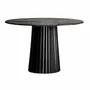 Tables Salle à Manger - Table salon en bois de mangue noir 122x122x77 cm - VICAL