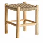 Repose-pieds - Tabouret en bois de teck marron 40x40x45 cm - VICAL