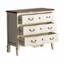 Chests of drawers - Off-white elm wood chest of drawers 100x45x90 cm - VICAL