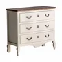 Chests of drawers - Off-white elm wood chest of drawers 100x45x90 cm - VICAL