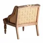 Armchairs - Brown mango wood armchair 64x71x76 cm - VICAL