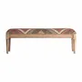 Benches - Brown mango wood bench 130x40x46 cm - VICAL