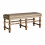 Footrests - Brown mango wood footboard 128x43x53 cm - VICAL