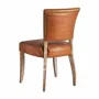 Chairs - Brown leather chair 52x62x89 cm - set of 2 - VICAL