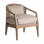 Armchairs - Nounces brown ash wood armchair 65x74x78 cm - VICAL