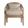 Armchairs - Nounces brown ash wood armchair 65x74x78 cm - VICAL