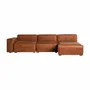 Sofas - Modular sofa in brown birch wood 24x83x54 cm - VICAL